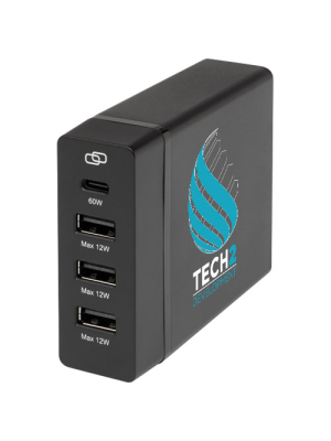 Estación de carga PD de plástico reciclado de 72 W 