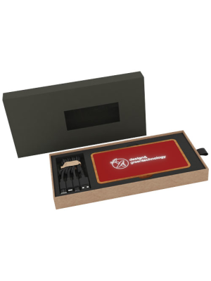 Batería externa inalámbrica luminosa de 5000 mAh 