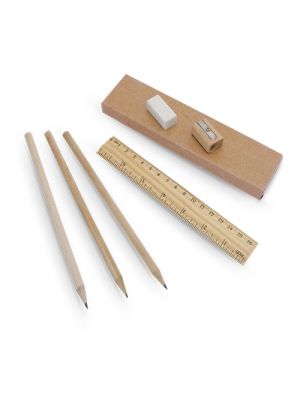 Set escritura dony ecológico con publicidad vista 1