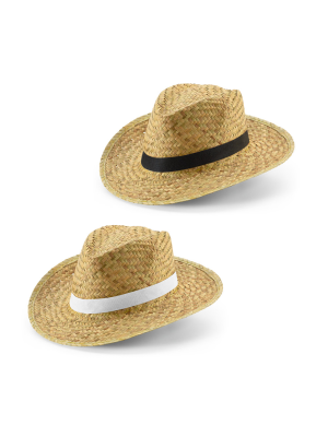 JEAN POLI. Sombrero de paja natural