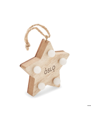 LALIE Estrella de madera con luces