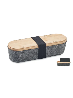 MILE Estuche fieltro RPET con tapa