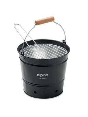 BBQTRAY Cubo barbacoa portátil hierro