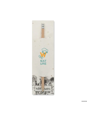 PENSEED Lápiz madera envase semillas