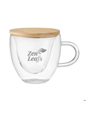 CORAMUG Taza de vidrio de borosilicato