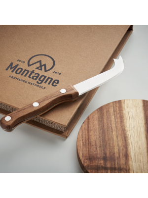 OSTUR Set de tabla quesos de acacia