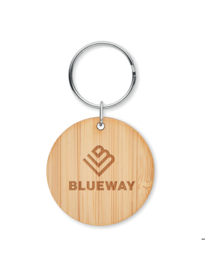 ROUNDBOO Llavero redondo de bambú