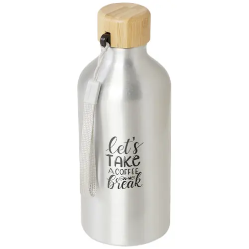 Bidón de aluminio reciclado de 500 ml con certificación RCS