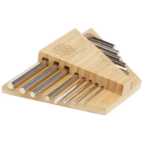 Set de llaves hexagonales de bambú