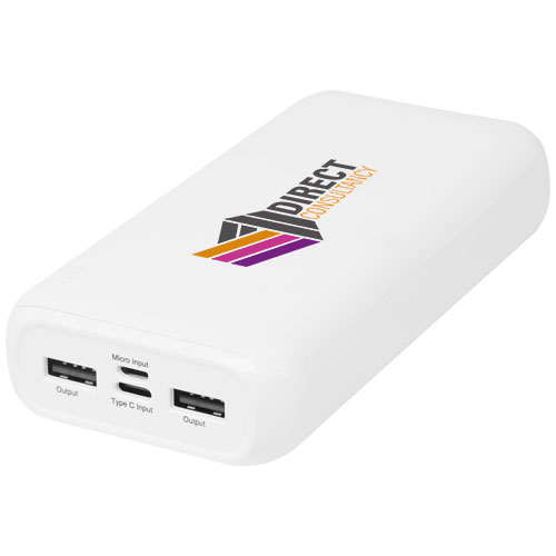 Batería externa de plástico reciclado de 20 000 mAh