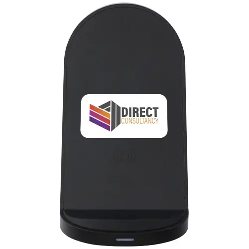 Base de carga inalámbrica con doble bobina de 15W en plástico reciclado con certificación RCS