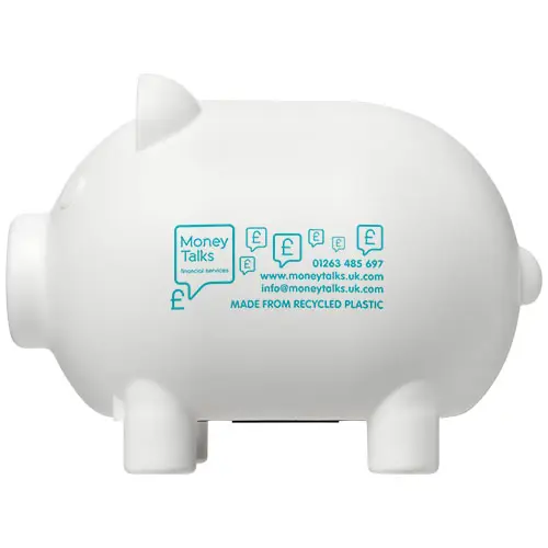 Hucha de plástico reciclado