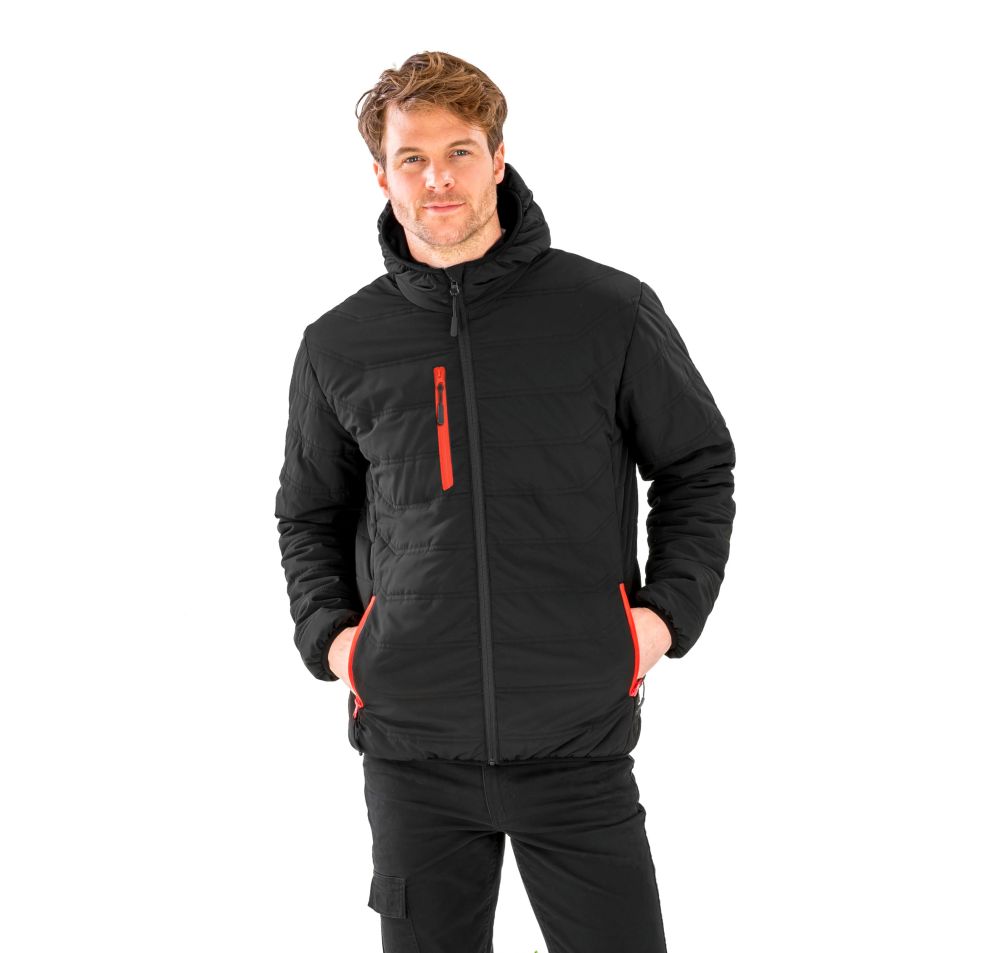 Chaqueta acolchada Black Compass reciclada Manga larga