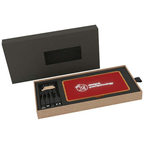 Batería externa inalámbrica luminosa de 5000 mAh 