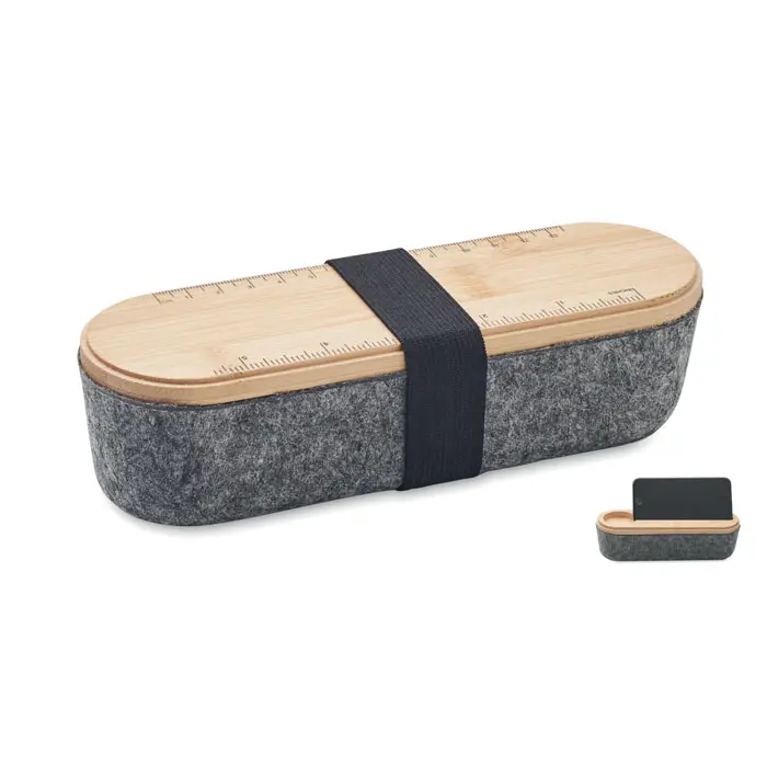 MILE Estuche fieltro RPET con tapa