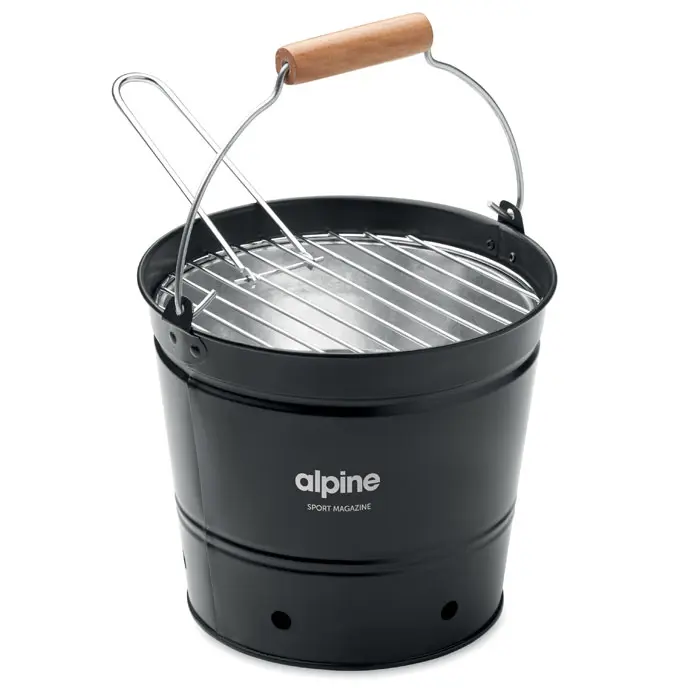 BBQTRAY Cubo barbacoa portátil hierro