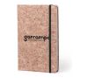 Libretas con banda elastica hartil de corcho ecológico con publicidad vista 1