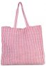 Bolsa de compras de juco a rayas