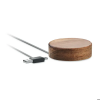 ACALESS Cargador inalámbrico madera vista 1