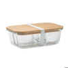 TUNDRA 3 Fiambrera vidrio tapa de bambú vista 1